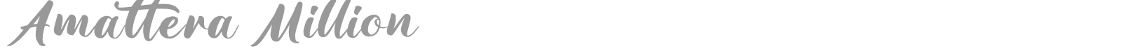 Amattera Million font preview